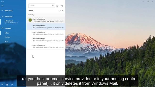How to Delete an Email Account in Windows 10 Mail смотреть онлайн