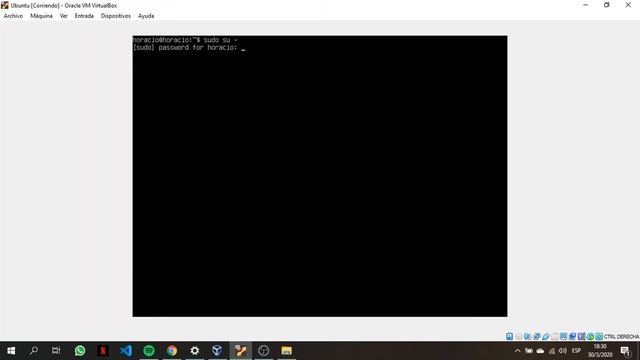 1.-Ejecutar el Linux server y entrar como superusuario(root) al terminal 1 смотреть онлайн