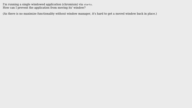 Unix & Linux: Prevent moving of window in Xorg смотреть онлайн