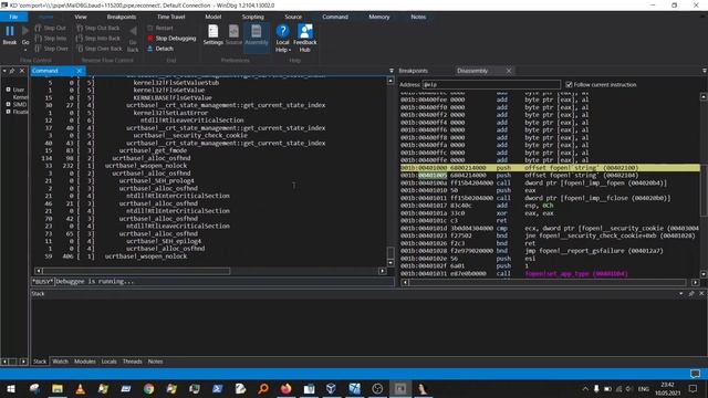 Tracing C function fopen [Part2] - Windbg Kernel Debugging - Walk-Through User-Mode to Kernel ES смотреть онлайн