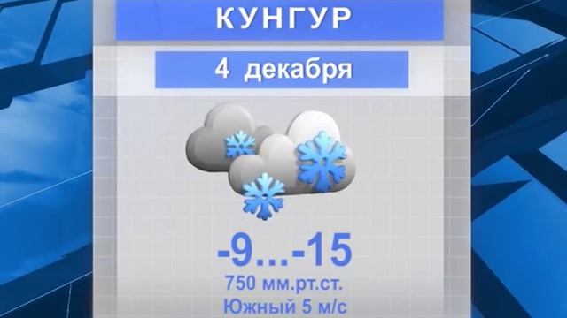 КУНГУР.ТВ 03 12 2019 Погода смотреть онлайн