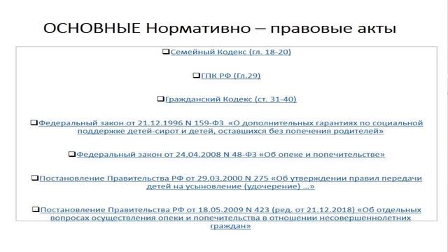 3 2 Основные нормативно правовые акты – Шаг 2 – Stepik смотреть онлайн