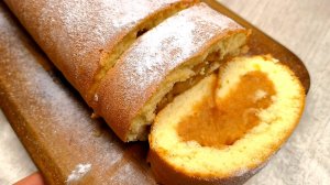 Яблочный рулет который тает во рту. Готовлю очень простой рулет к чаю рецепт