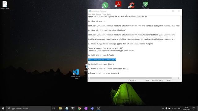 Hvordan installere Windows Subsystem for Linux (WSL2) på Windows смотреть онлайн