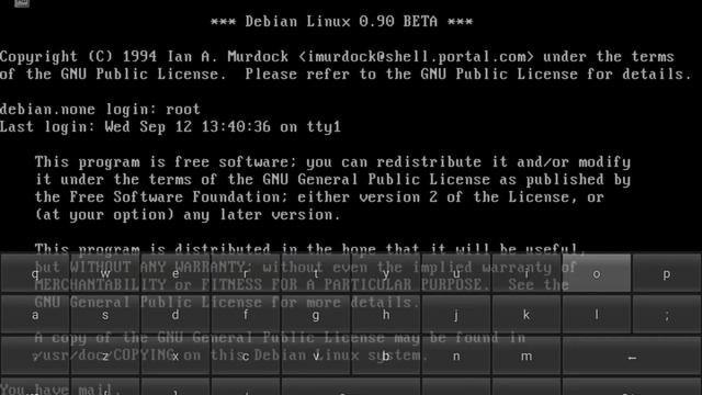Debian Linux версии 0.9 (бета) смотреть онлайн