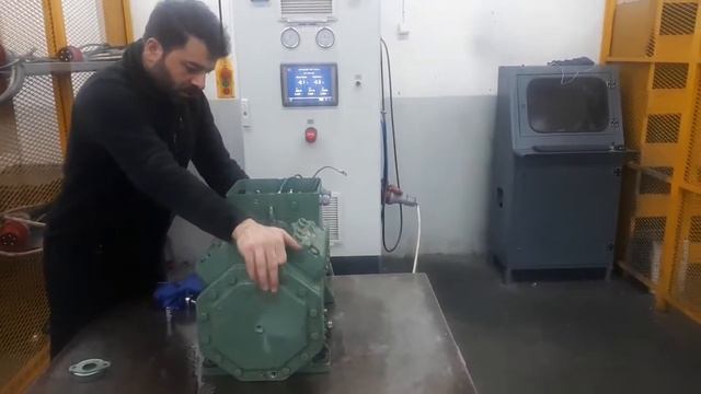 4PES-15Y-40P Bitzer Pistonlu Kompresör Çalıştırma Testi & 4PES-15Y-40P Bitzer  Compressor Run Test