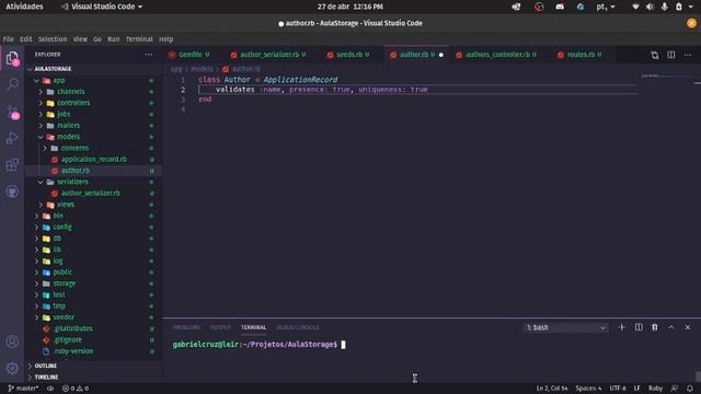 Trainee 2021/1 - Aula de active storage (Aula 10) смотреть онлайн