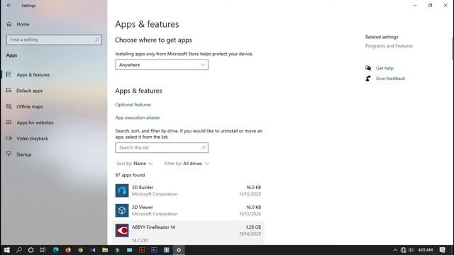 How to uninstall application in windows 10 Version 20H2 using Windows 7 Control panel смотреть онлайн