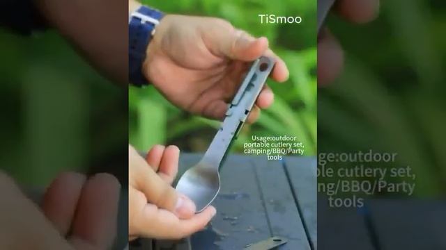 Tismoo Titanium Cutlery Set 純鈦刀叉組 смотреть онлайн