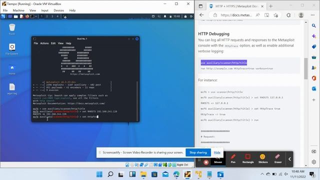HTTP DEBUGGING Using Metasploit on Kali Linux смотреть онлайн