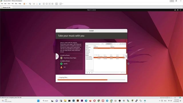 How to Install Ubuntu 22 04 LTS on VMware Workstation Player On Windows 11 смотреть онлайн