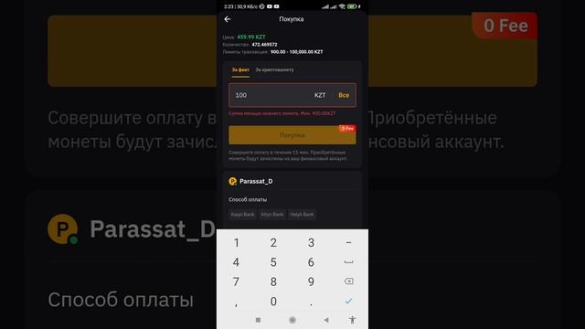 пополнение аккаунта БАЙБИТ смотреть онлайн