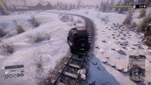 SnowRunner Состязание - Перевернувшийся вагон за 4:20 сек на KHAN 39 Marshall