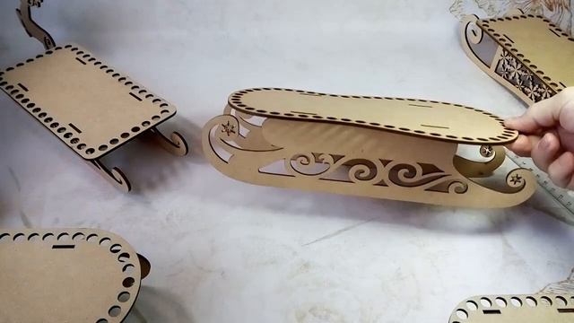 Купила заготовки для новогодних санок. смотреть онлайн