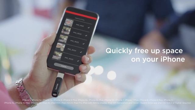 SanDisk iXpand Go Flash Drive for iPhone and iPad смотреть онлайн