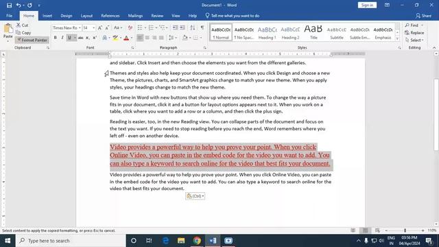 MS-OFFICE | HOME TAB | Editing and Clipboard | WORD смотреть онлайн