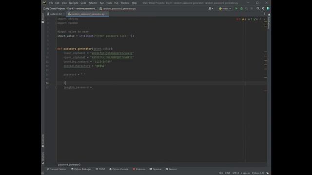 Projects Day 6 random password generator смотреть онлайн