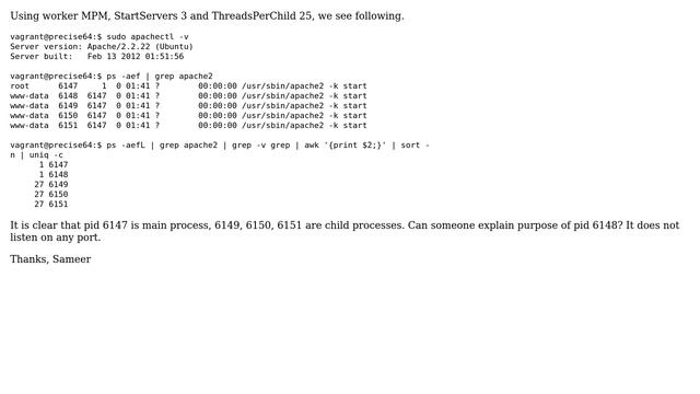 Purpose of Apache process in ubuntu precise64 Apache 2.2.22 смотреть онлайн
