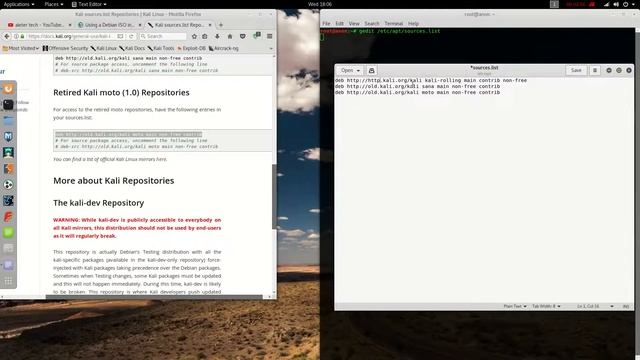 kali linux లొ sources.list file ను update చేయడం ఏల смотреть онлайн