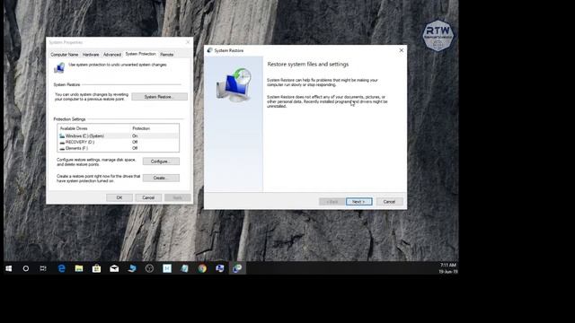 How to Create a System Restore Point in Windows 10 смотреть онлайн