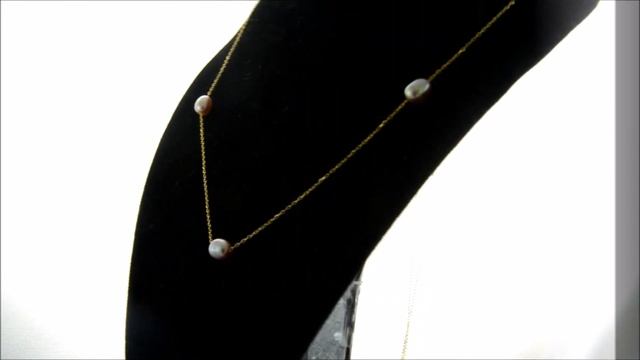 Vera Perla Purple Pearls Opera Necklace смотреть онлайн