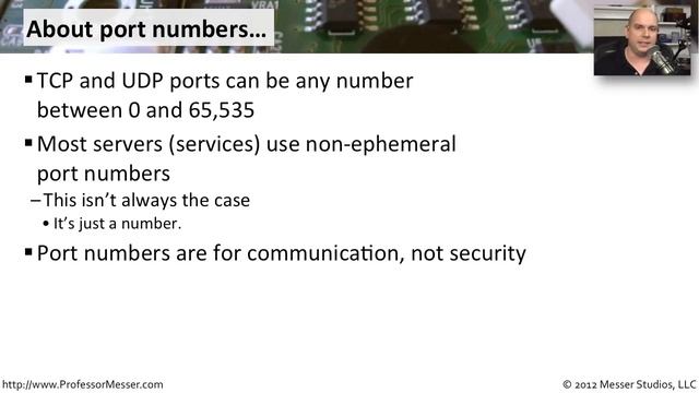 Common TCP and UDP Ports - CompTIA A+ 220-801: 2.4 смотреть онлайн