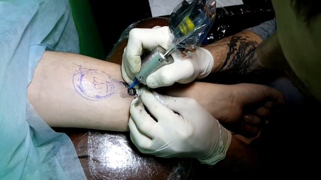 Тату в слепую в прямом эфире от тату-студии Статус Юрга