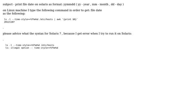 DevOps & SysAdmins: linuxsolaris + print specific date format from file (2 Solutions!!) смотреть онлайн