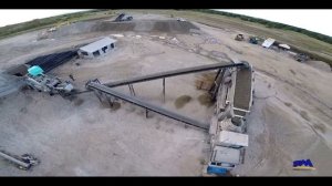 Мобильная дробилка из Китая в работе! С высоты птичьего полёта!