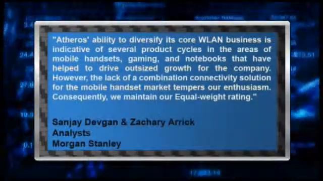 Earnings Report Morgan Stanley Expects Atheros Communications' смотреть онлайн
