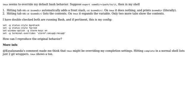 Unix & Linux: Prevent directory variable expansion смотреть онлайн