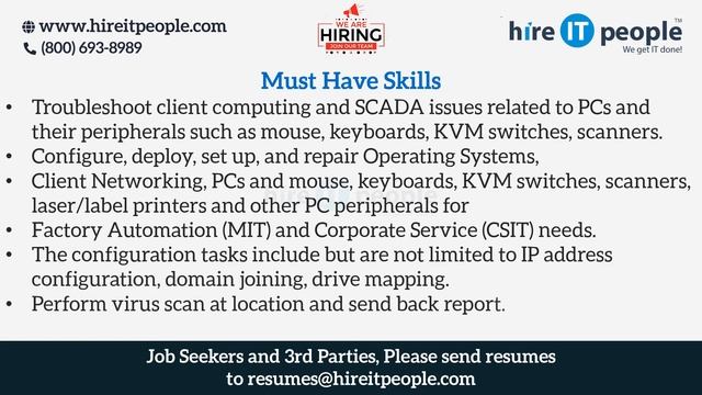 Microsoft Technologies Jobs | Windows OS Jobs | Oregon City, OR | Job ID: 33170 | смотреть онлайн