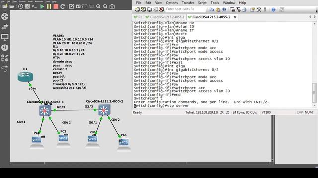 GNS3: BYTE SIZED VIDEO|How to configure DHCP INTERVLAN смотреть онлайн