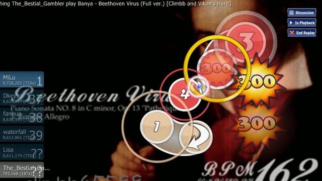 OSU! Banya - Beethoven Virus (Full Ver.) [Climbb And Vikon´s Hard]