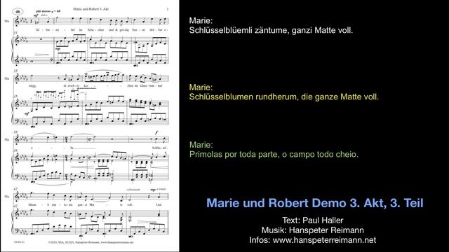 Marie und Robert, 3. Akt DemoVideo. Musik: Hanspeter Reimann смотреть онлайн