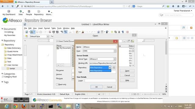LibreOffice 4.1 and Alfresco 4.2.c смотреть онлайн