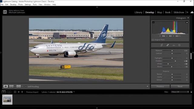 Basic Editing of Aviation Photos for JetPhotos.com using Adobe Lightroom Classic. смотреть онлайн