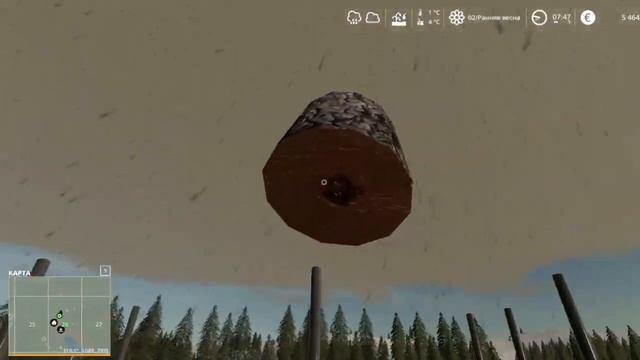 Первая ночь в лесу. Соорудил курятник. Farming Simulator 19: No Mans Land (Ничейная земля) - 3.