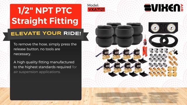 📢 VIXEN AIR VXA7121 1/2" NPT PTC Straight Fitting 🔥 смотреть онлайн