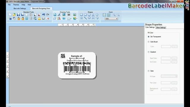 Verstehen Sie, wie zum Erstellen und Drucken Barcode-Etikett Databar UPCA Barcode Font mit смотреть онлайн