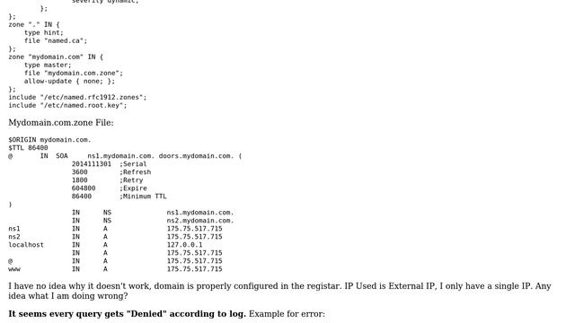 DevOps & SysAdmins: BIND9 and Zone configuration doesn't "bind" domain смотреть онлайн