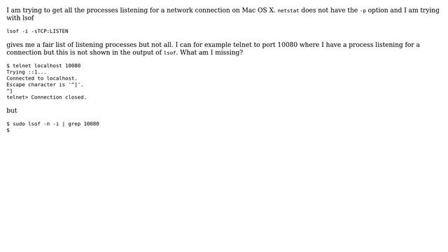 Unix & Linux: lsof and listening ports смотреть онлайн