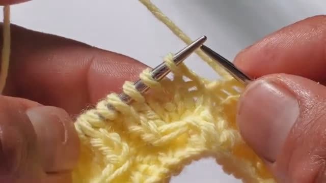 Красивый узор спицами - Вязание спицами #узорыспицами #узорспицами  #вязаниеспицамиузоры