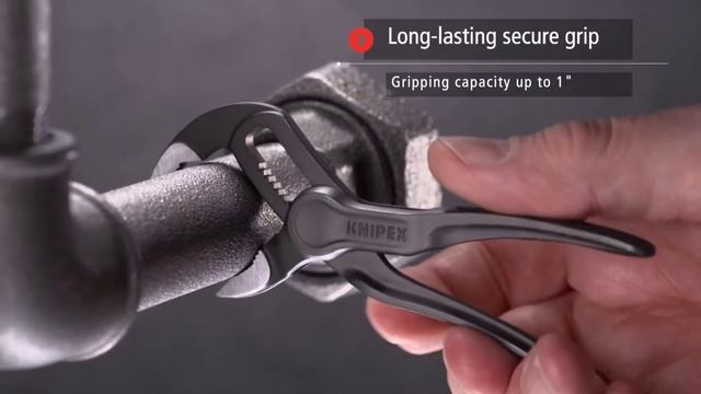 KNIPEX 87 00 100 Cobra® XS Pipe Wrench #knipex #knipextools