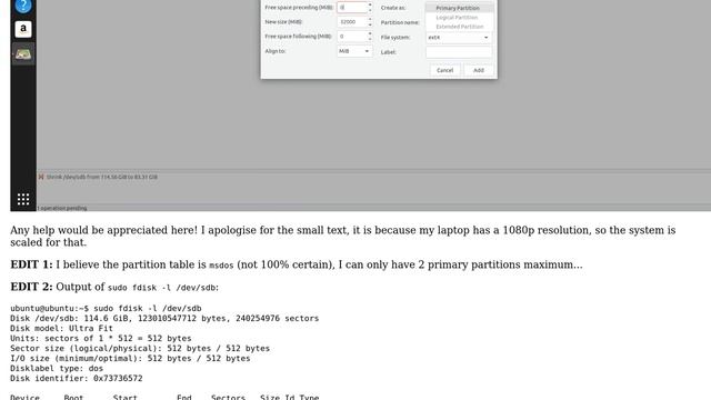 Gparted: Cannot create extended partition смотреть онлайн
