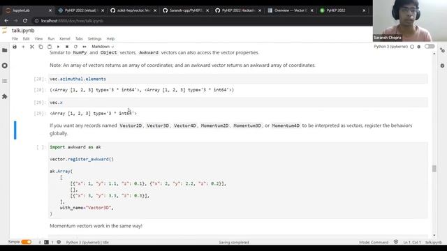 PyHEP2022 Constructing HEP vectors and analyzing HEP data using Vector смотреть онлайн