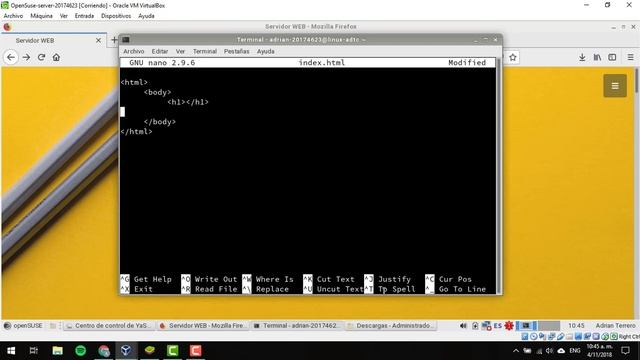 OpenSuse Leap 15.0: Servidor WEB смотреть онлайн