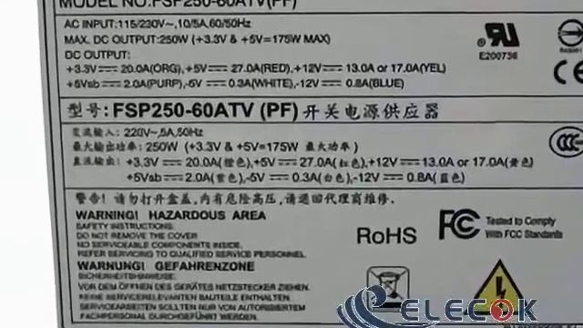FSP250-60ATV Server-Power Supply FSP250-60ATV(PF) 175700117G смотреть онлайн