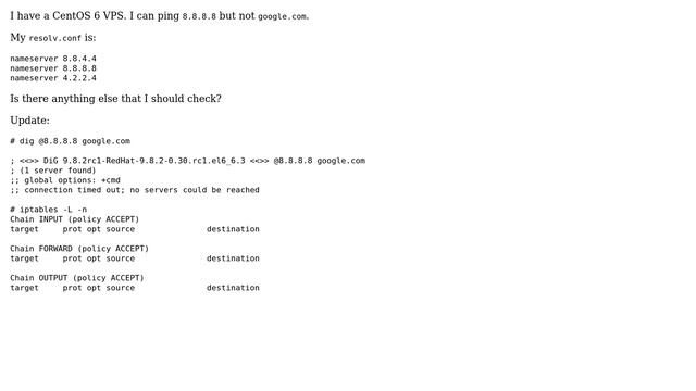 Unix & Linux: VPS not resolving DNS names смотреть онлайн