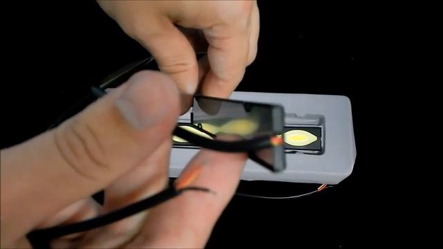 Дневные ходовые огни LED DRL COB с поворотником КАНАТ 20 CM Черный корпус смотреть онлайн